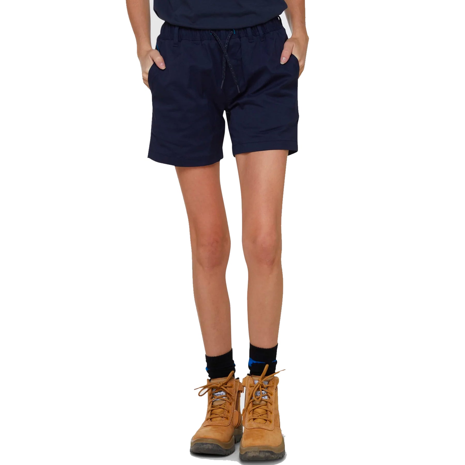 elwd womens elastic light short in navy