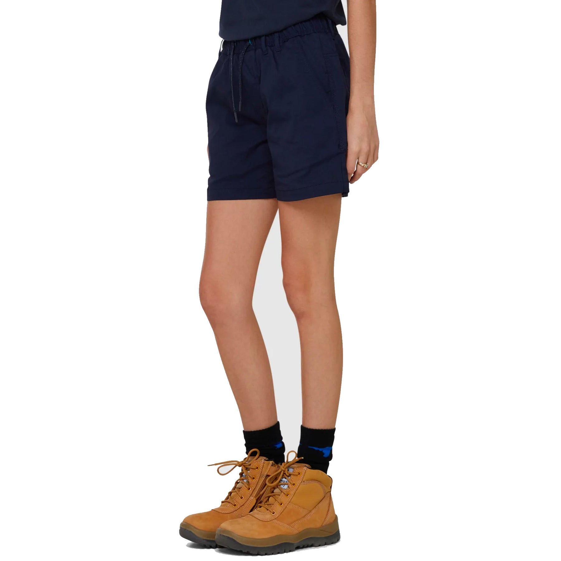 elwd womens elastic light short in navy