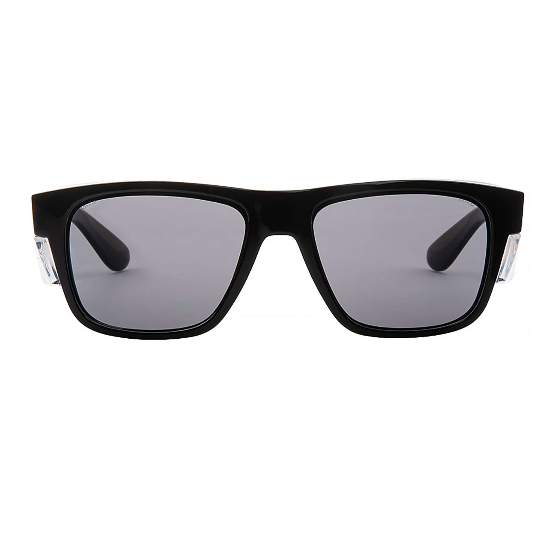 safe style fusions black frame glasses with tinted lens