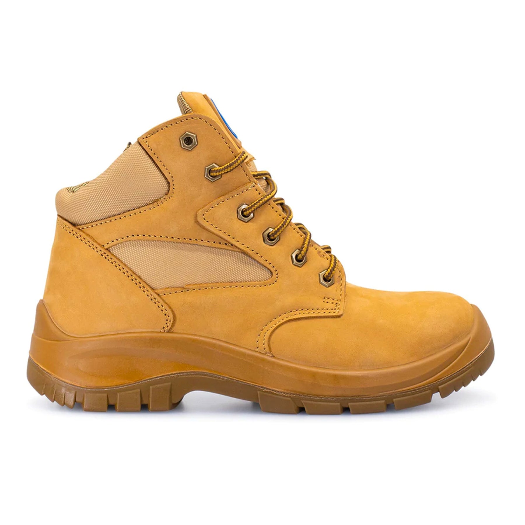 bad workwear cyclone zip side work boot in wheat