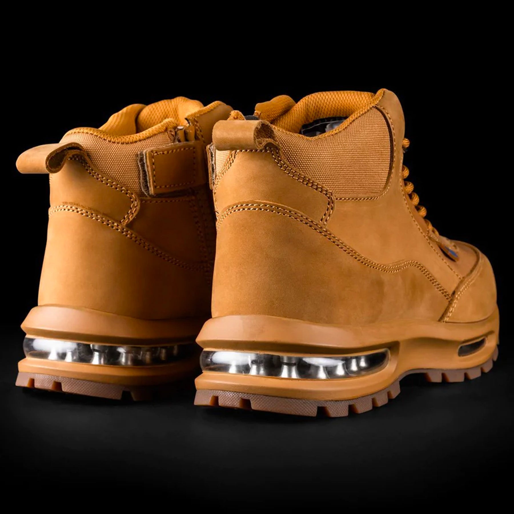 bad workwear bad flight zip side work boots in wheat