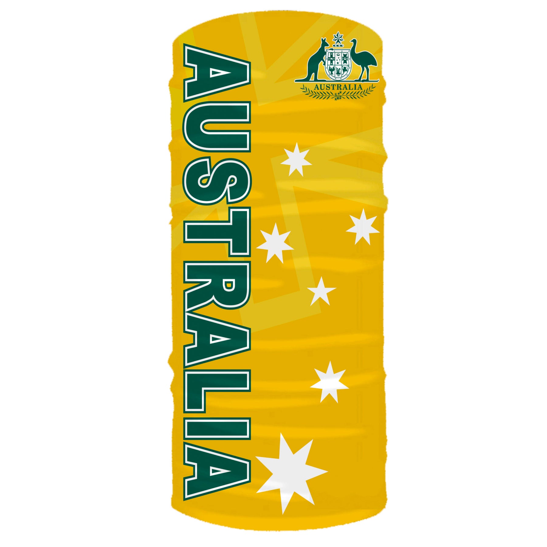 headskinz australian gold and green flag head sock