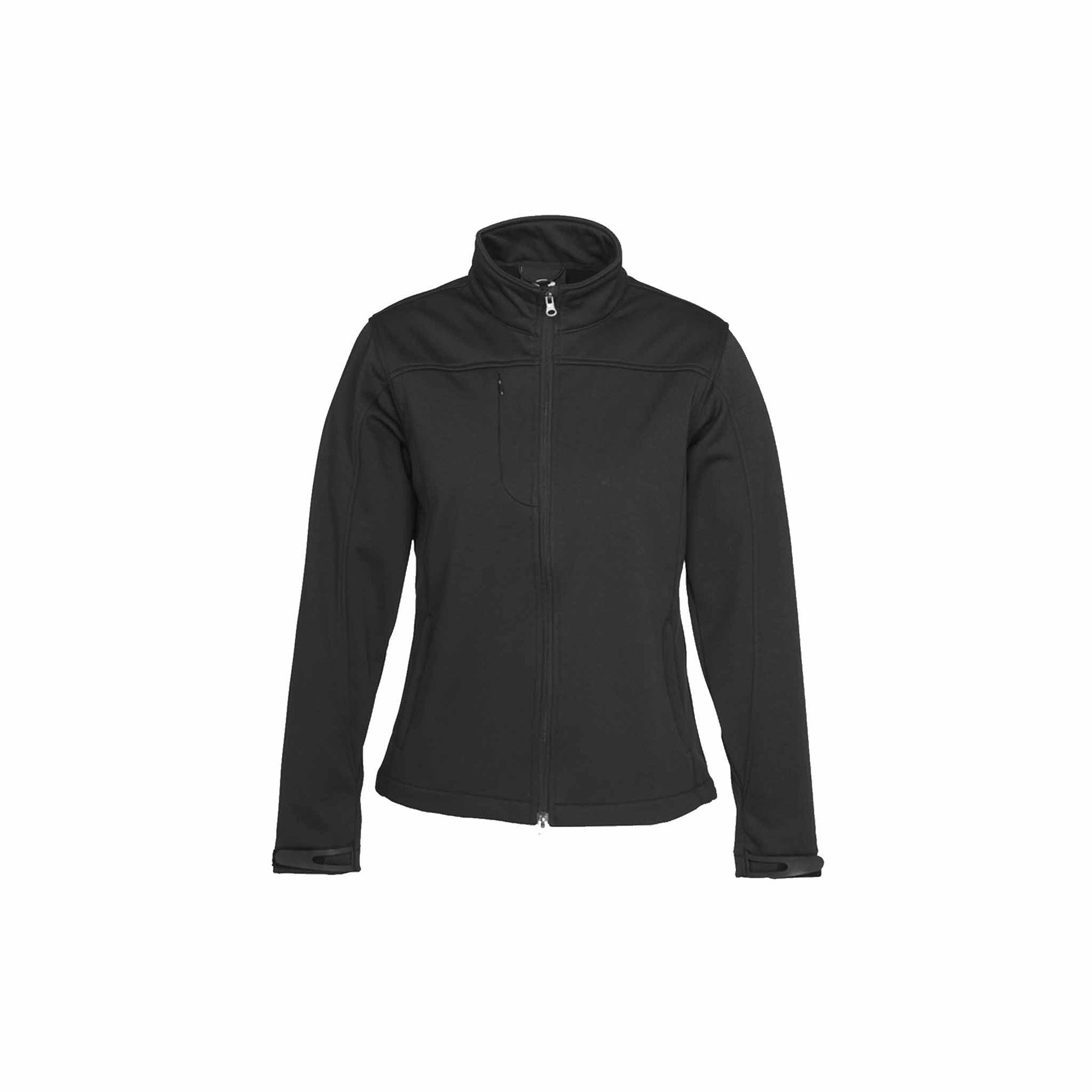 black soft shell jacket