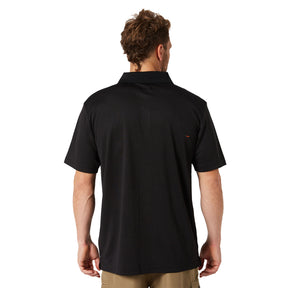 jet pilot fueled 2 short sleeve polo in black