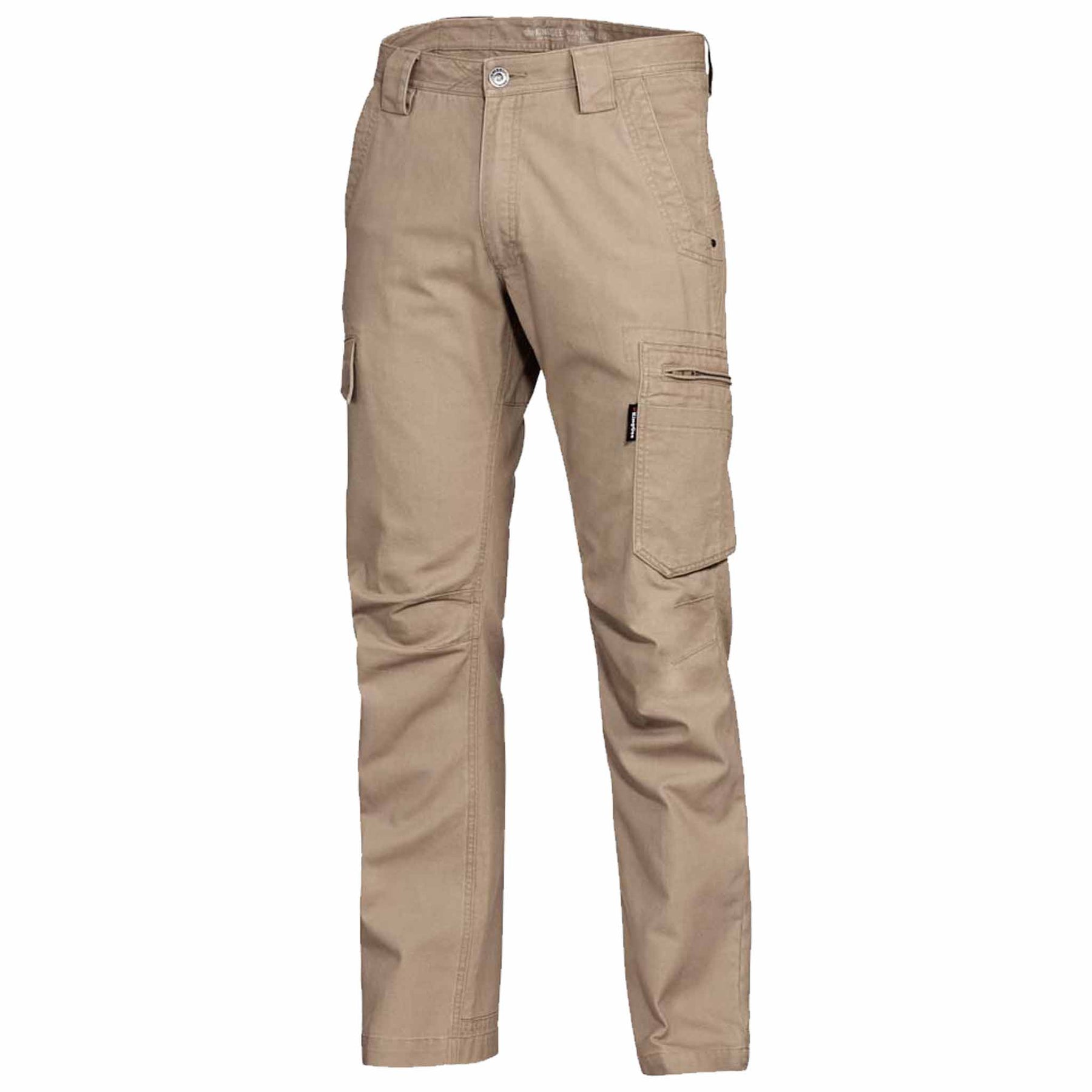 khaki canvas tradie pants