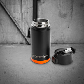 moondyne 420ml insulated thermal mug in black