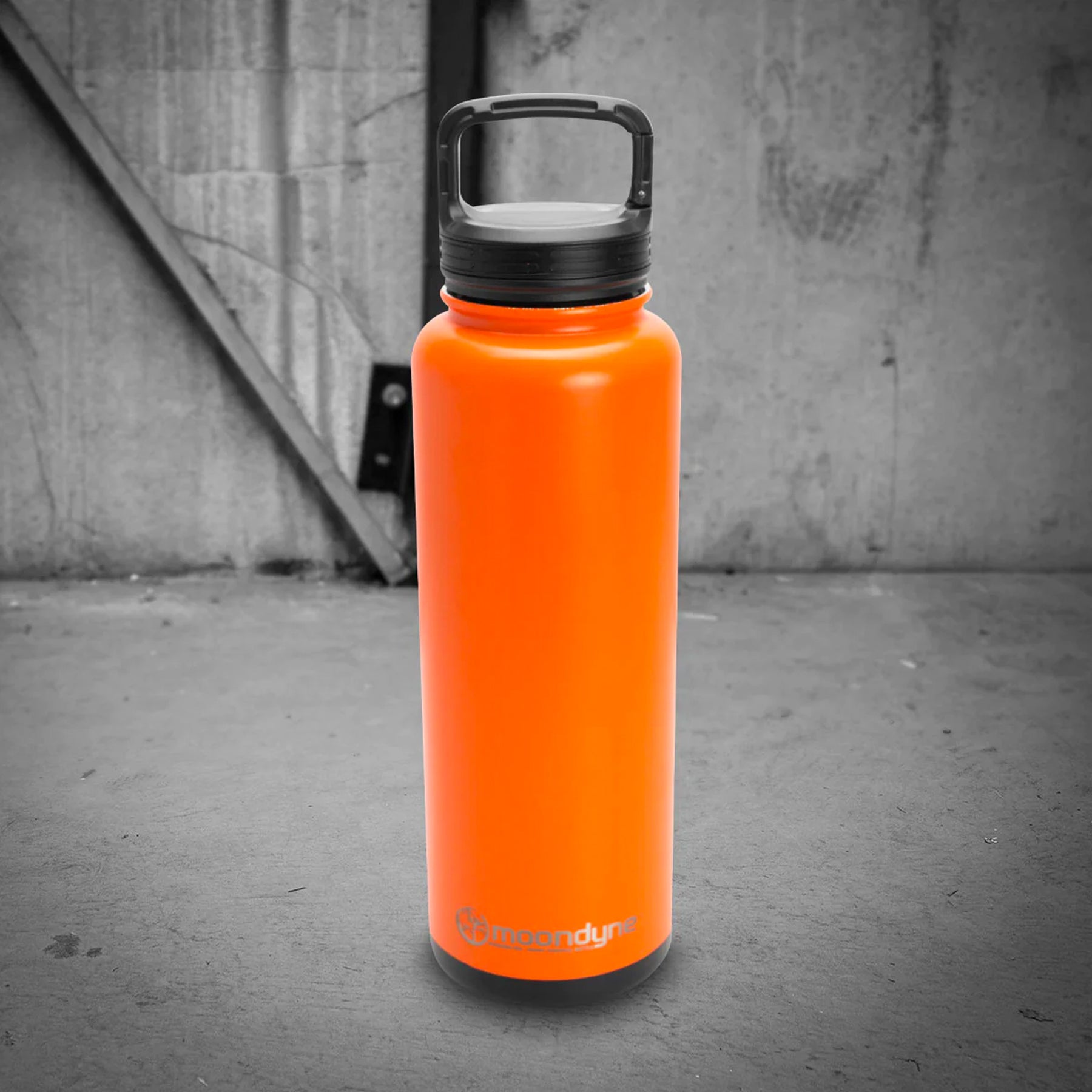 moondyne 1200ml insulated thermal bottle in orange
