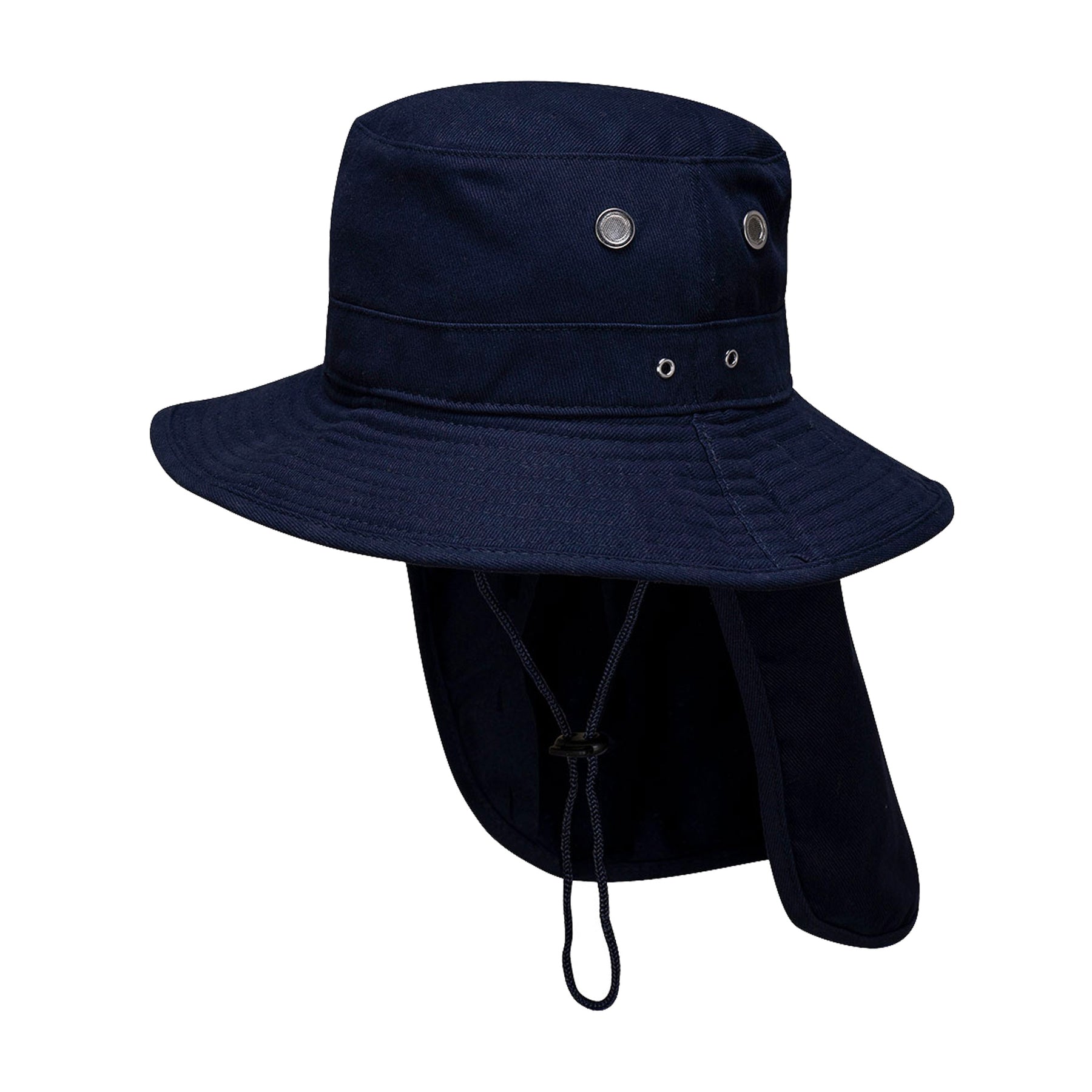 wide brim hat in navy