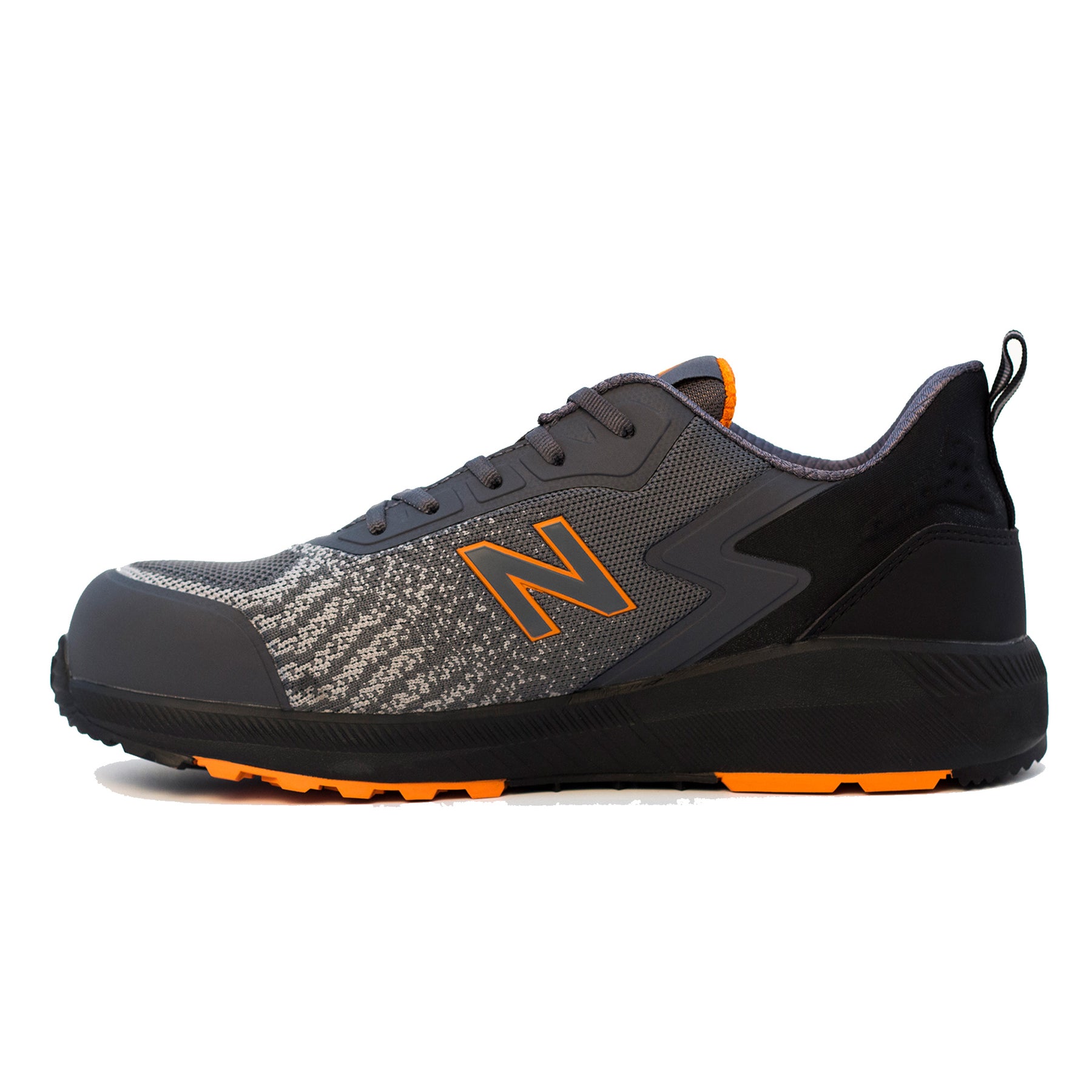 new balance speedware in grey orange