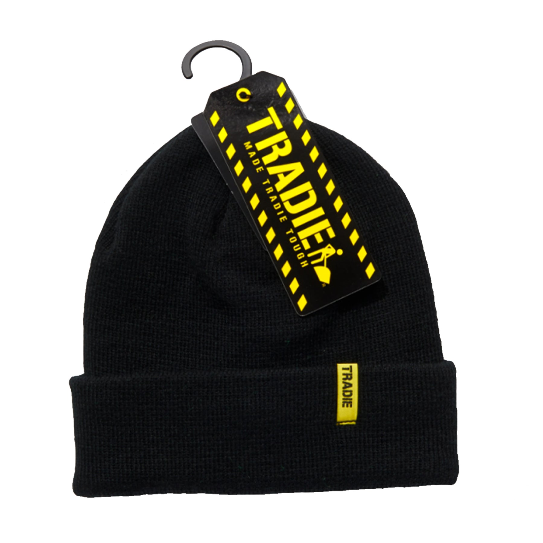 tradie beanie in black