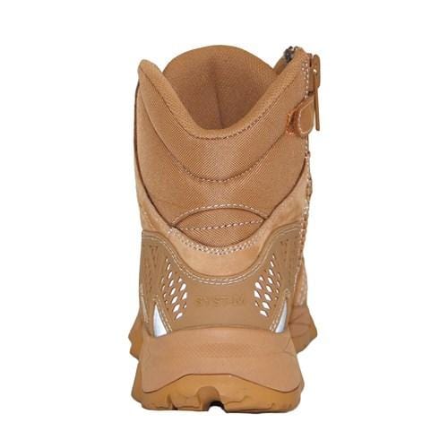 honey mack octane zip work boot back view