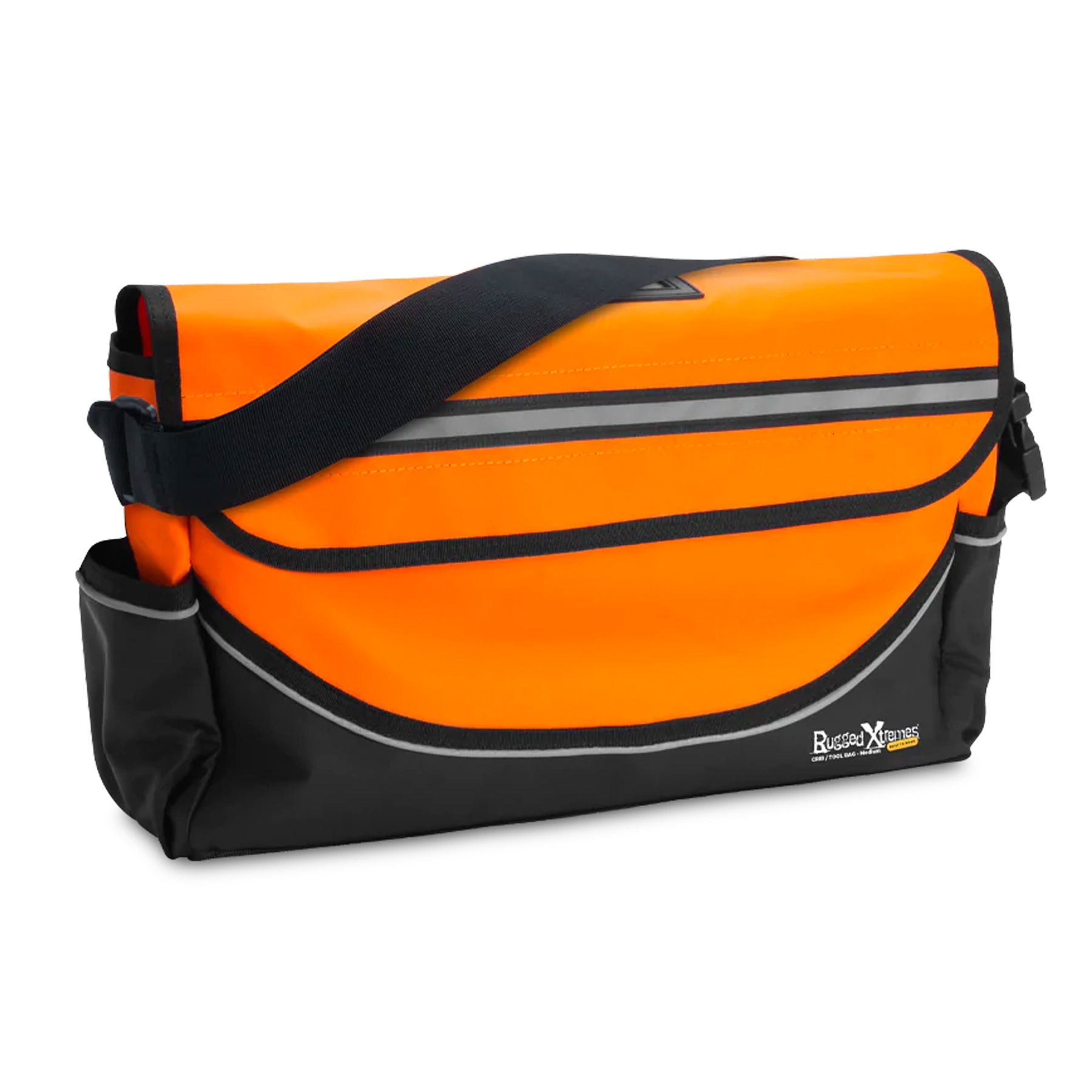 rugged xtremes medium orange pvc crib tool bag