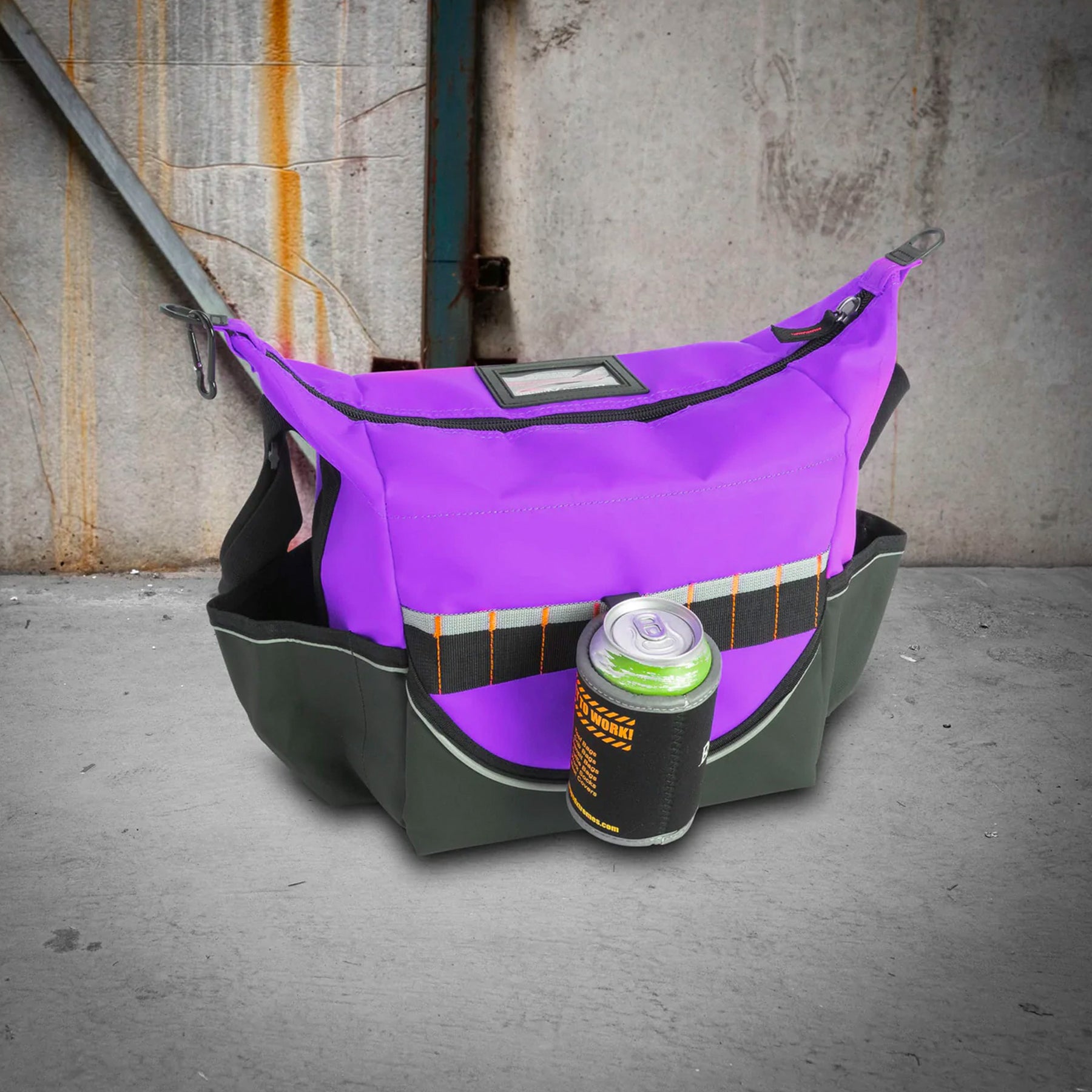 rugged xtremes insulated purple pvc crib bag in 15l