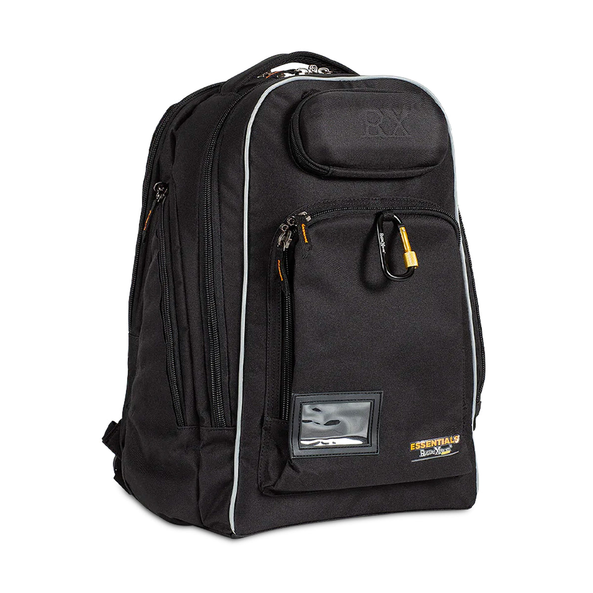 rugged xtremes canvas laptop black backpack in 45 litres