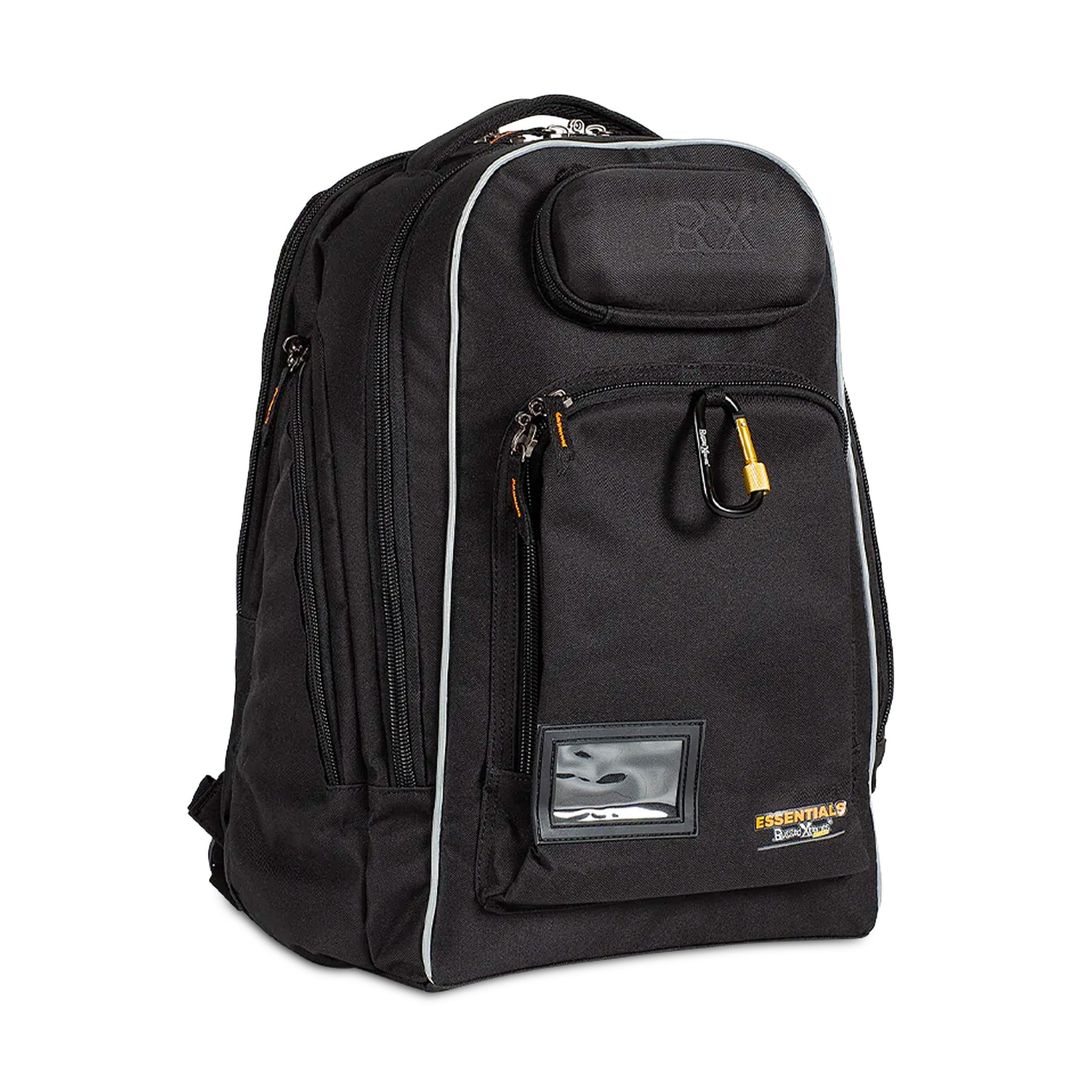 rugged xtremes canvas laptop black backpack in 45 litres