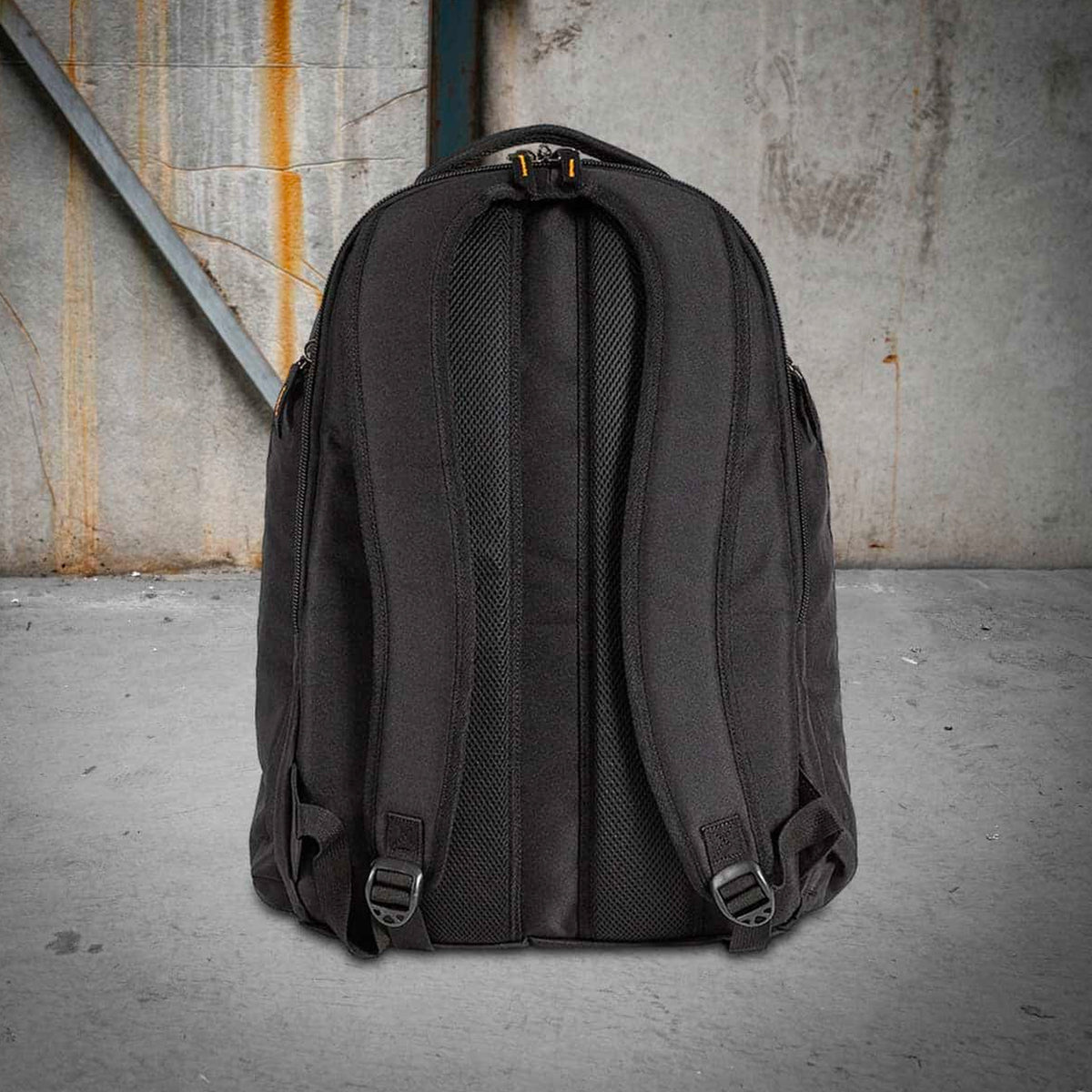 rugged xtremes canvas laptop black backpack in 45 litres