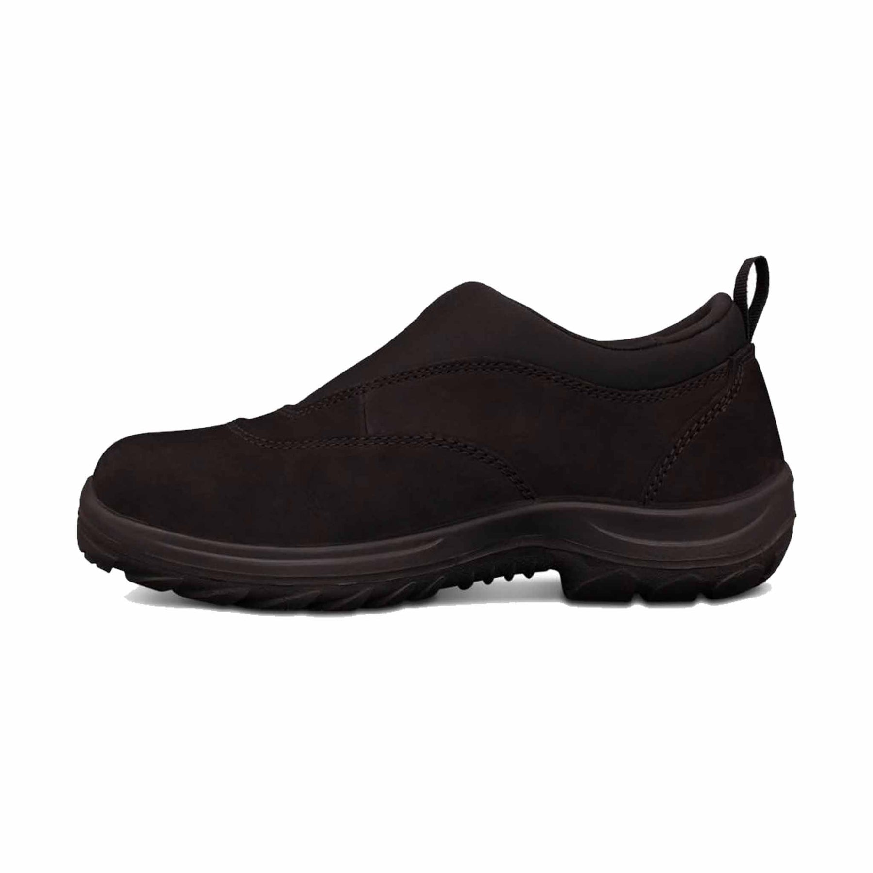 black slip on sports shoe