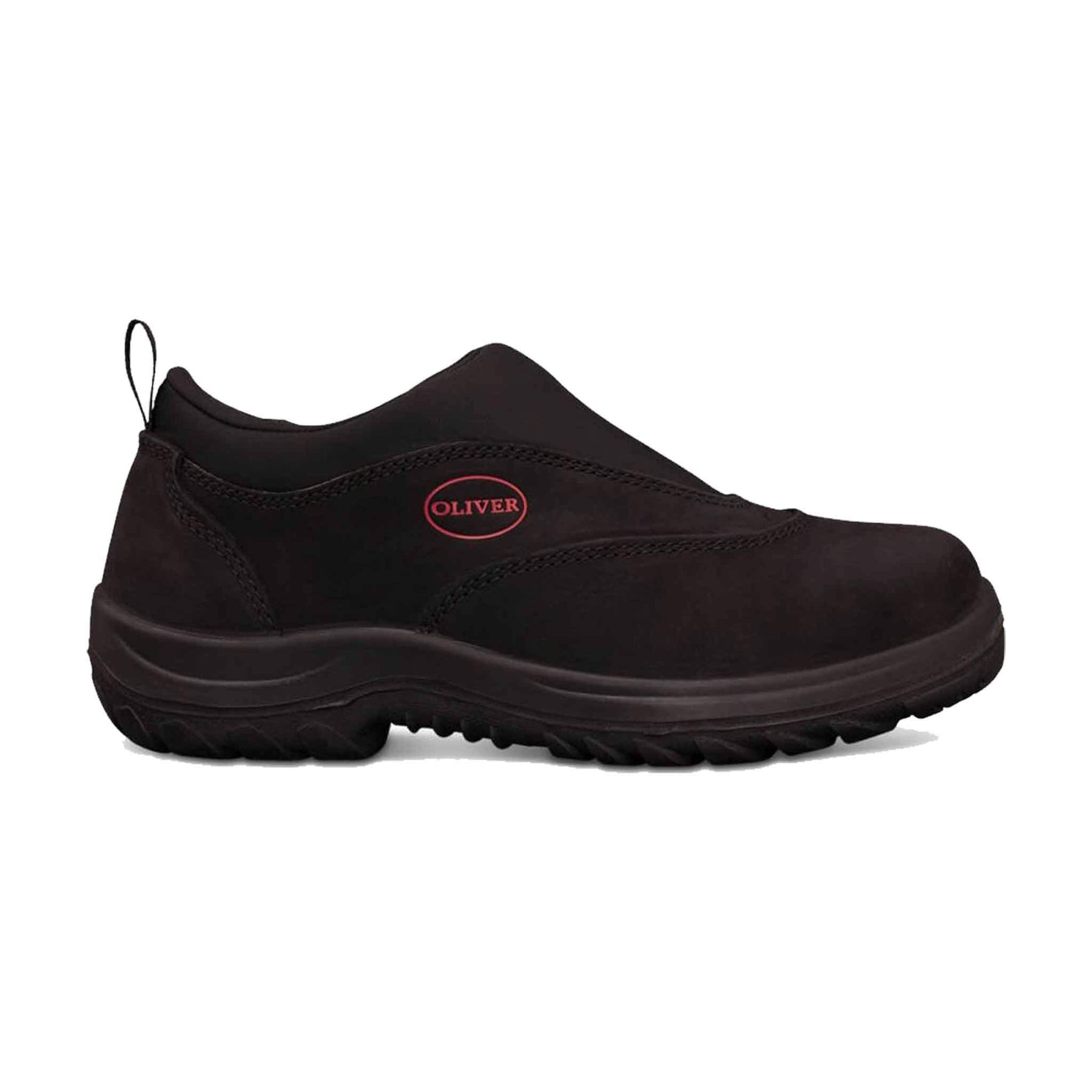 black slip on sports shoe