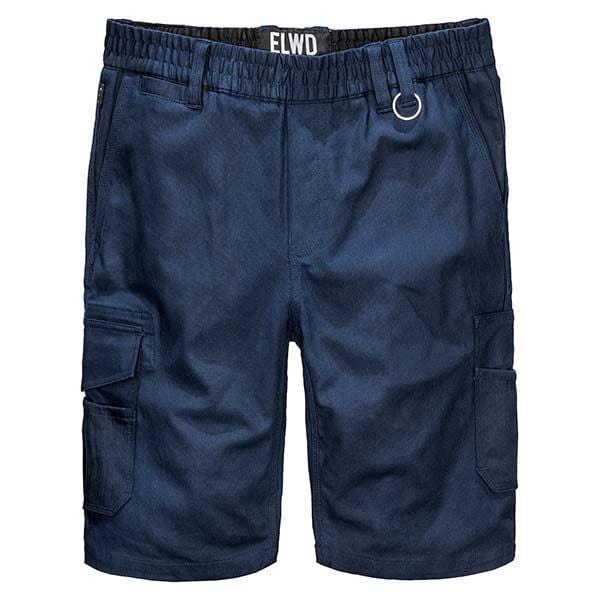 navy elwd elastic utility shorts