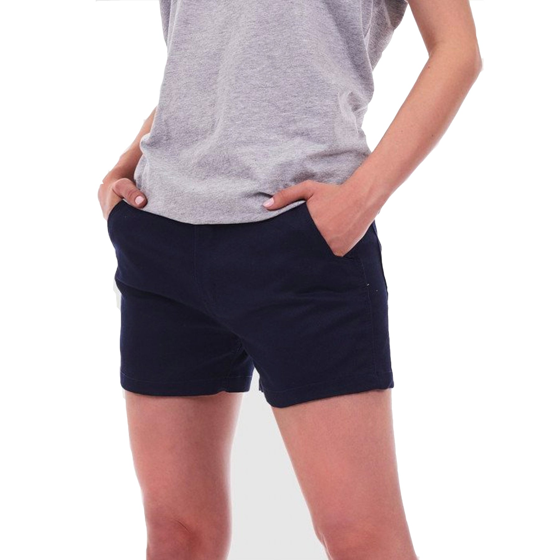 tradie ladies flex mid short in navy