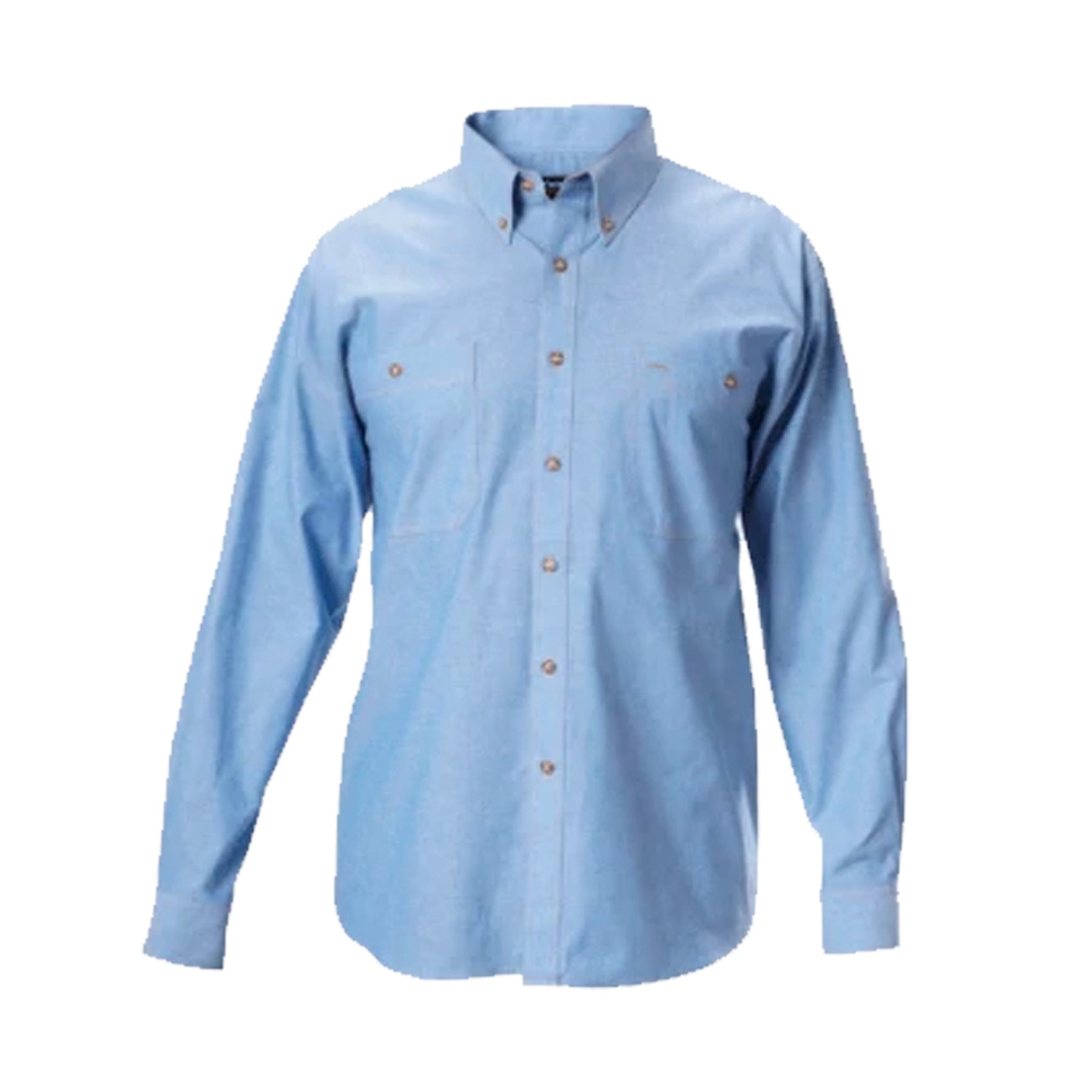 chambray long sleeve cotton shirt