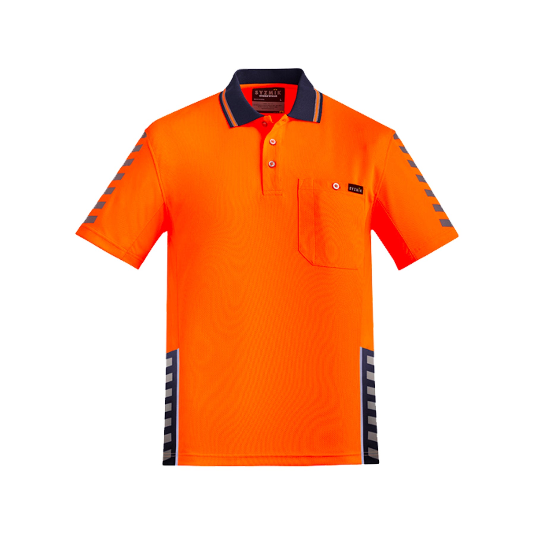 komodo polo in orange navy