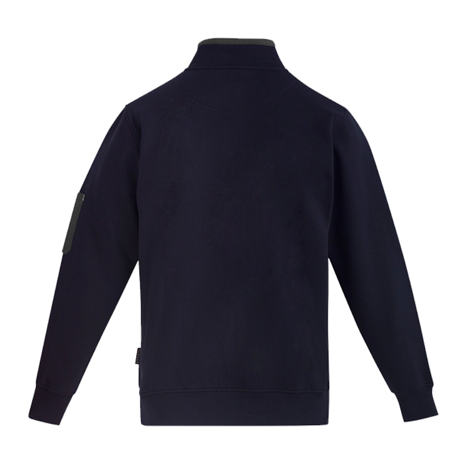 syzmik mens 1/4 zip brushed fleece in navy