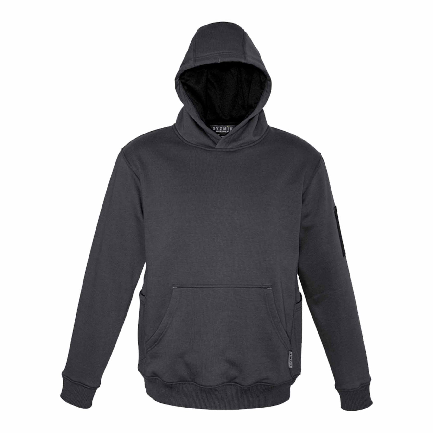 SYZMIK MULTI-POCKET HOODIE ZT467-CHARCOAL-BLACK