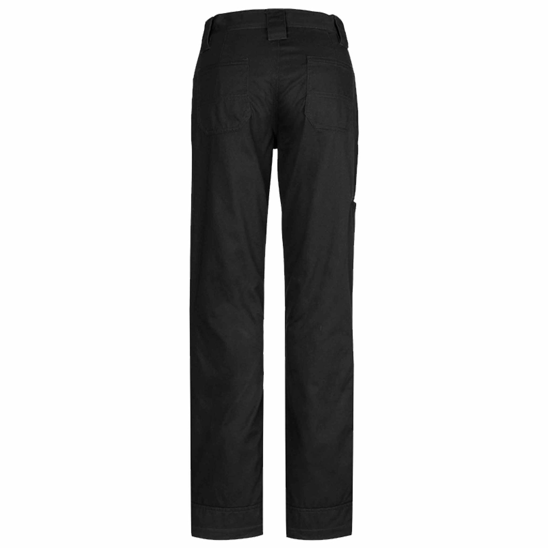 SYZMIK WOMENS PLAIN UTILITY PANT - ZWL002 BLACK BACK