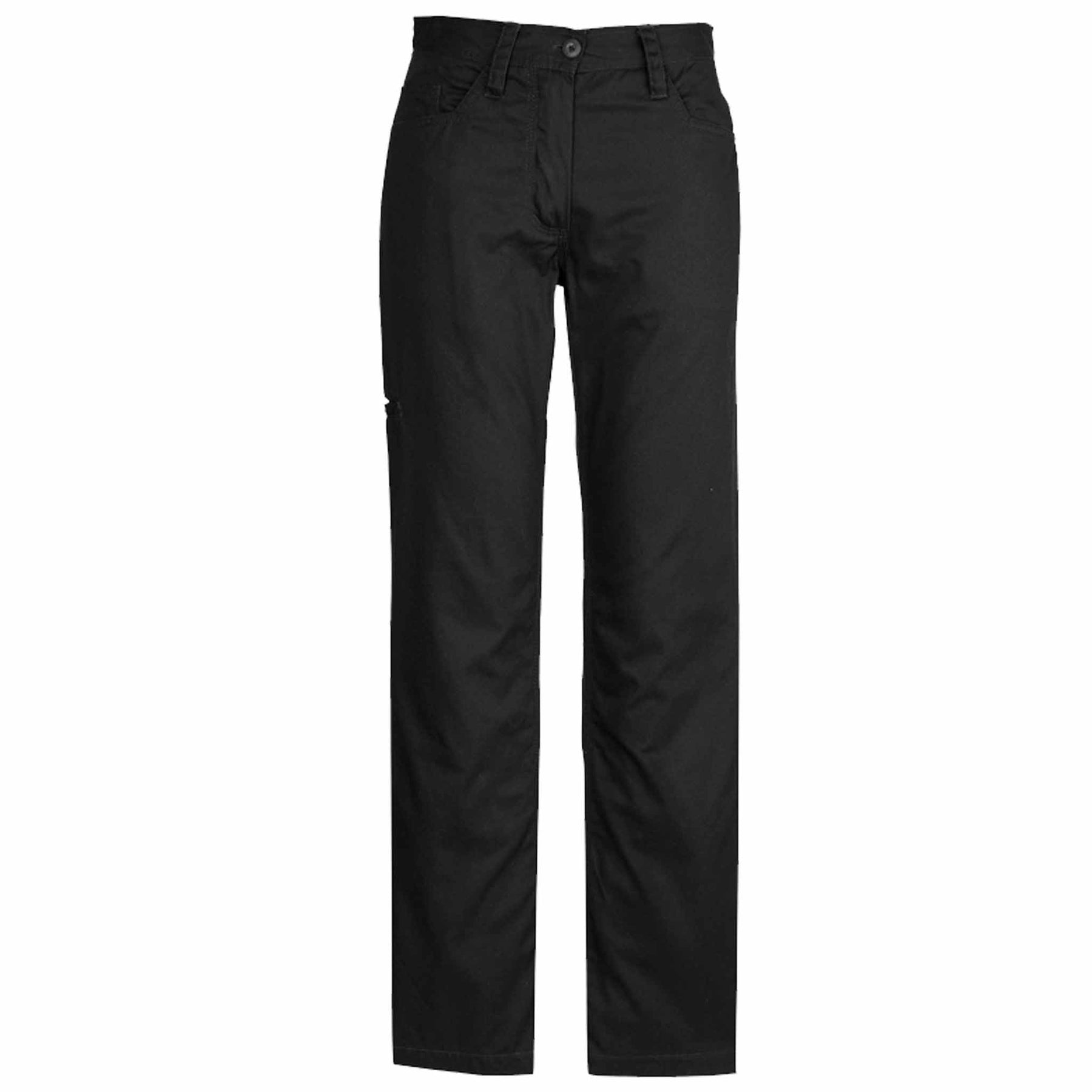 SYZMIK WOMENS PLAIN UTILITY PANT - ZWL002 BLACK