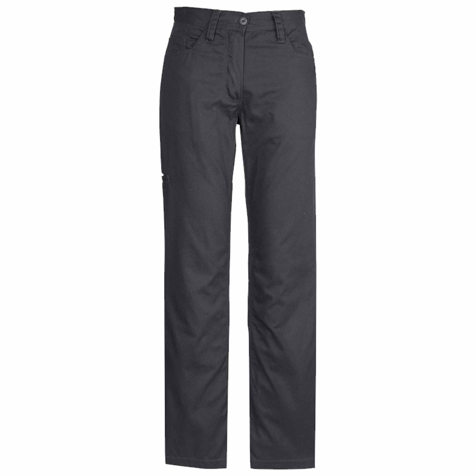 SYZMIK WOMENS PLAIN UTILITY PANT - ZWL002 CHARCOAL