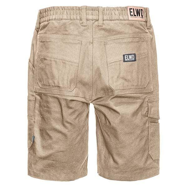 stone elwd elastic utility shorts