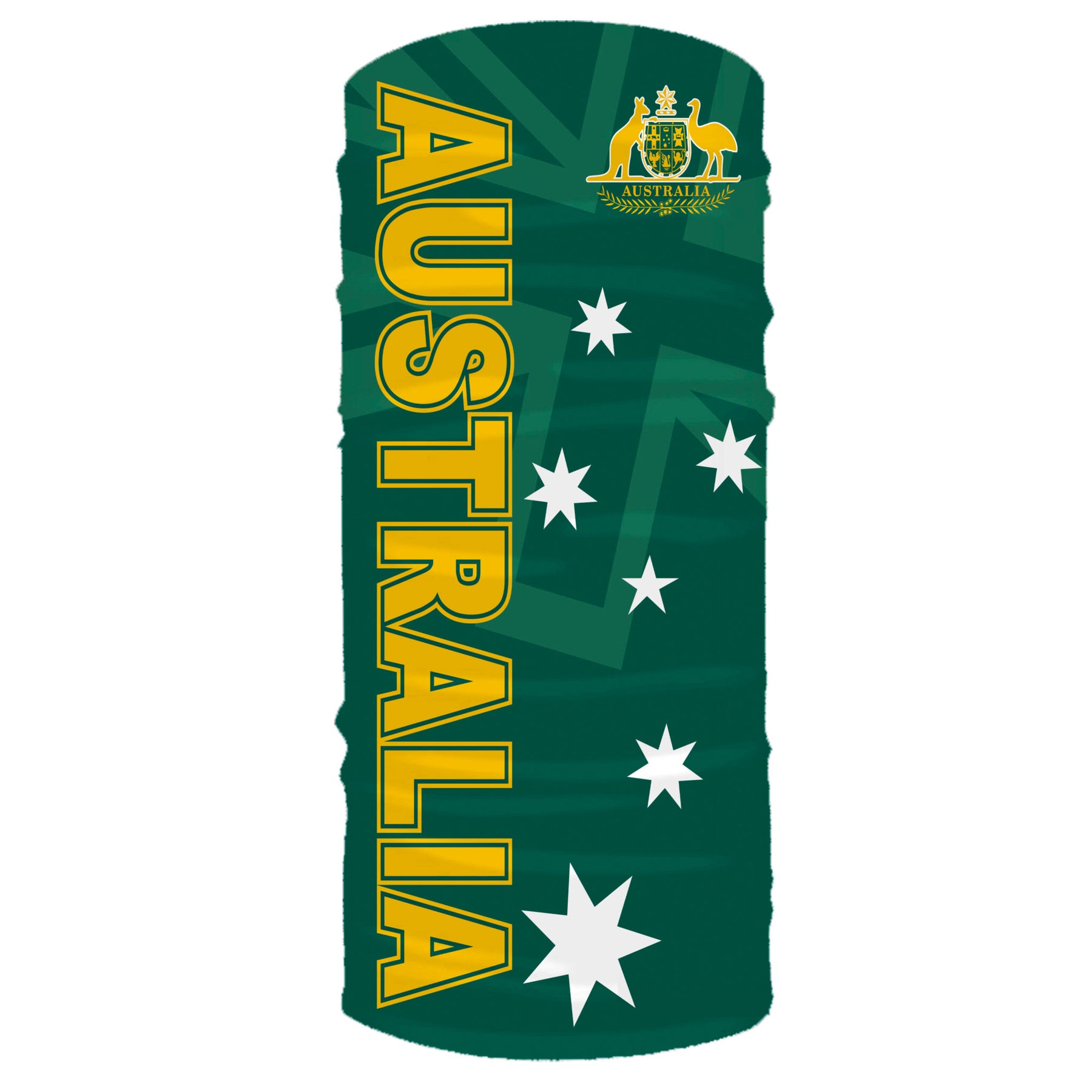 headskinz australian green and gold flag head sock