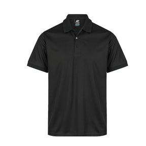 aussie pacific lachlan polo in black