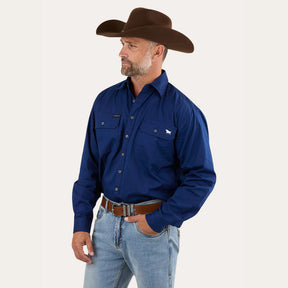 KING RIVER MENS FULL BUTTON WORK SHIRT