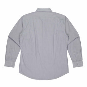 aussie pacific henley mens long sleeve shirt in white purple