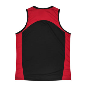 aussie pacific premier ladies singlets in black red