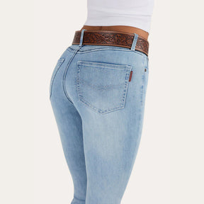 KATHERINE COWGIRL WOMENS MID RISE BOOTLEG JEANS