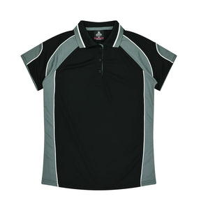 aussie pacific murray ladies polo in black ashe