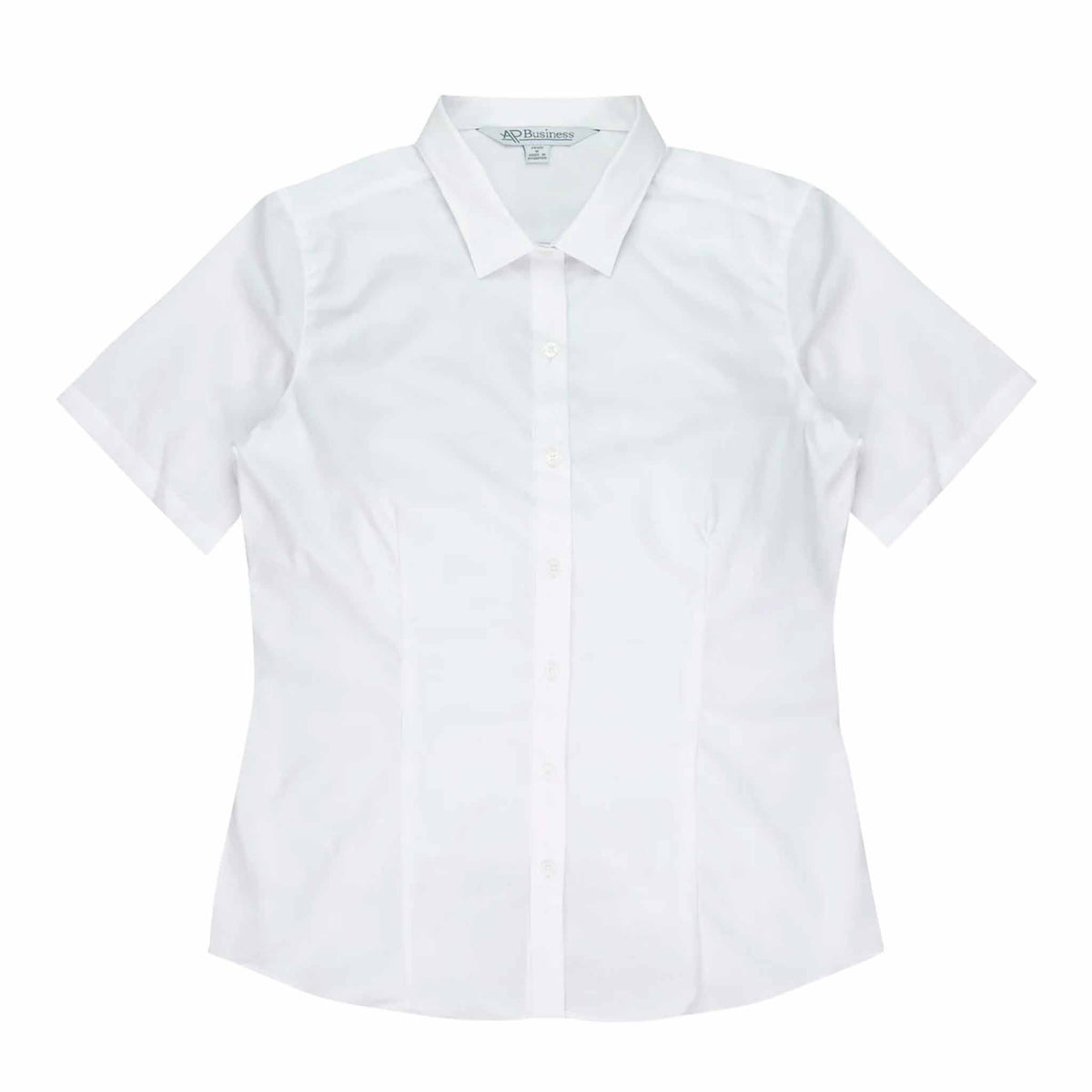 aussie pacific kingswood ladies short sleeve shirt in white