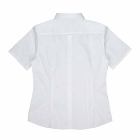 aussie pacific kingswood ladies short sleeve shirt in white