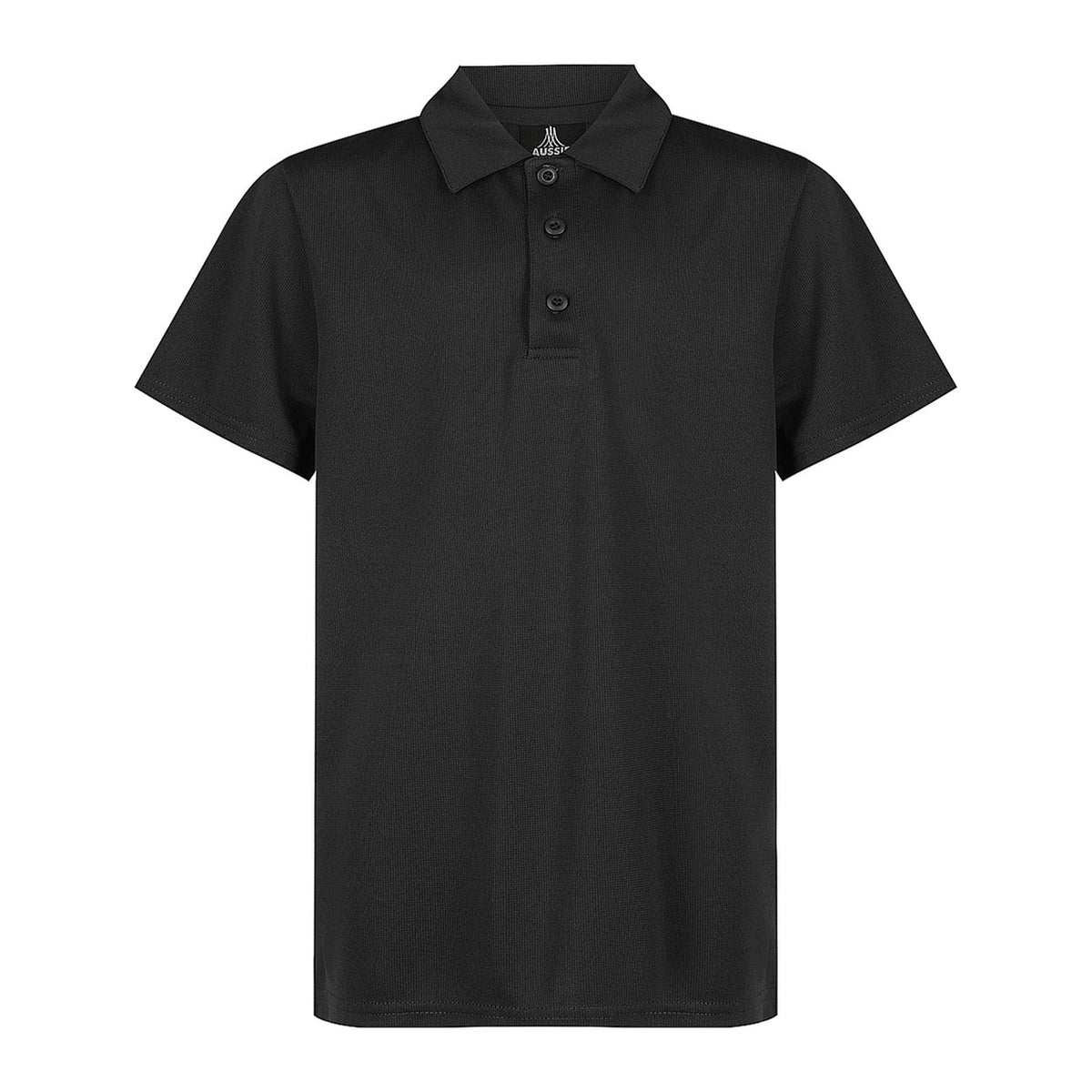 aussie pacific botany kids polos in black