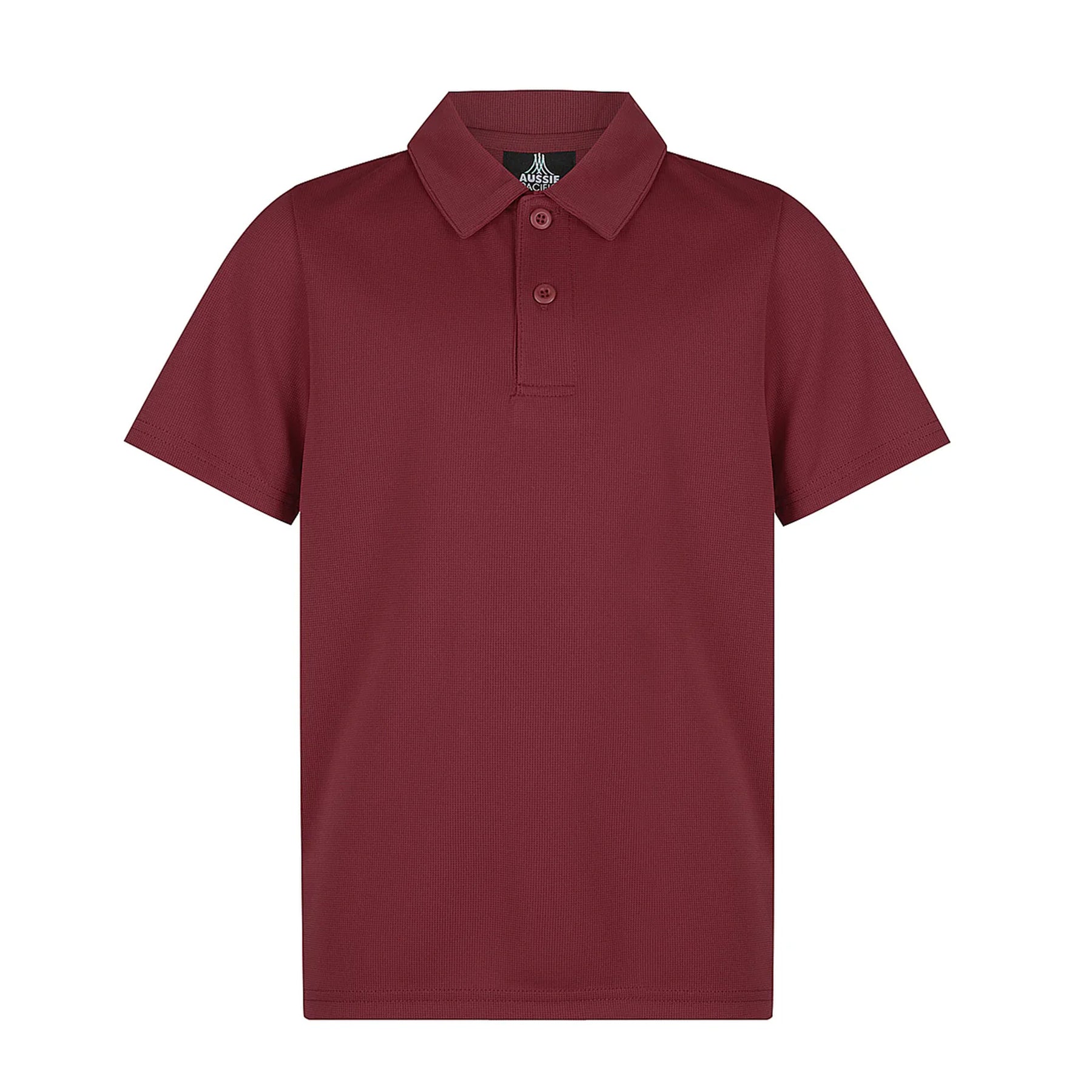 aussie pacific botany kids polos in maroon