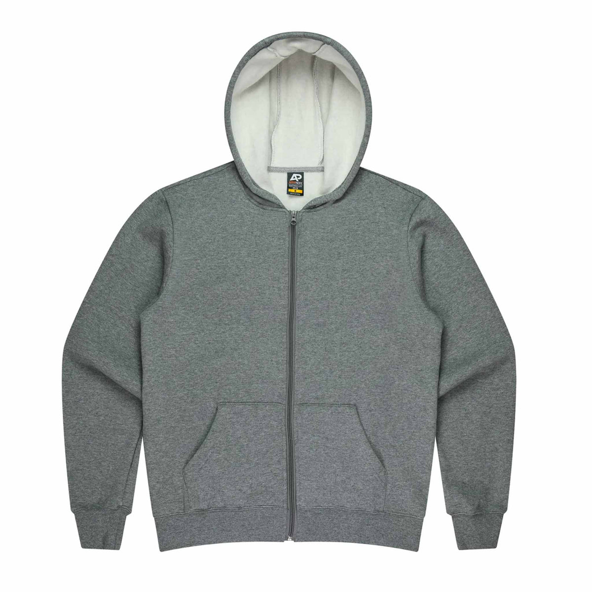 aussie pacific queenscliff zip kids hoodie in charcoal