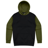 aussie pacific monash kids hoodie in black military green