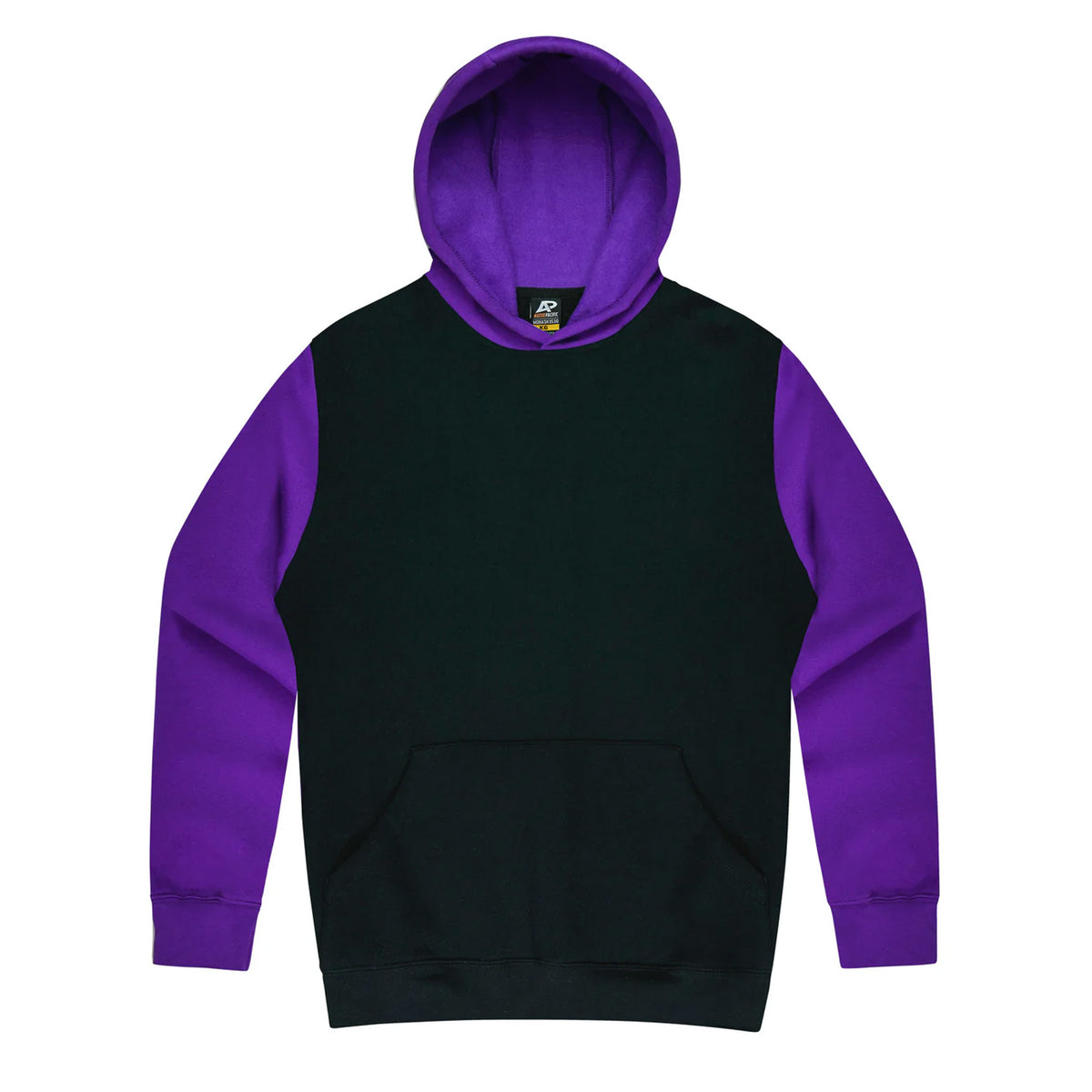 aussie pacific monash kids hoodie in black purple