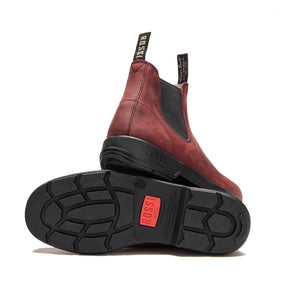 rossi spinifex elastic side boot in cherry