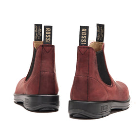 rossi spinifex elastic side boot in cherry