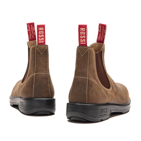 rossi spinifex elastic sided boot in mocha