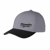 milwaukee tools workskin fitted hat dark grey